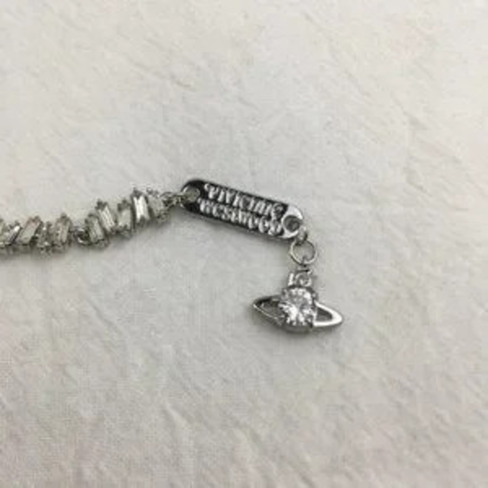 Vivienne Westwood Silver Border Square Necklace